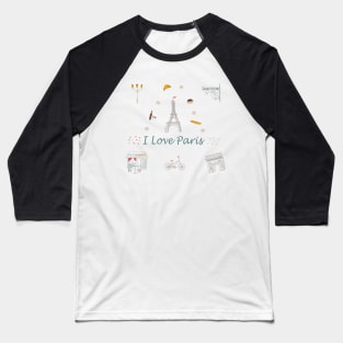 I love Paris Baseball T-Shirt